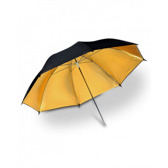 UB-003 Studio Reflector Umbrella(84cm Black/Gold)