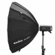 Godox AD-S85S 85cm Deep Parabolic Softbox Inside Silver with Honeycomb Grid Godox Mount Softbox for AD400PRO Flash