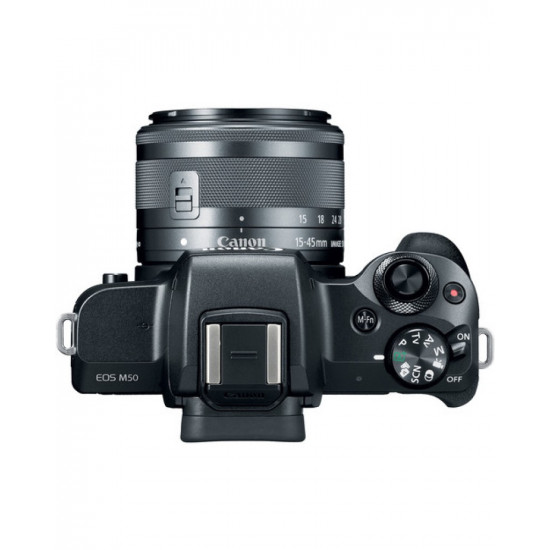  Canon EOS M50 Mirrorless Digital Camera With 15-45mm IS STM Lens 