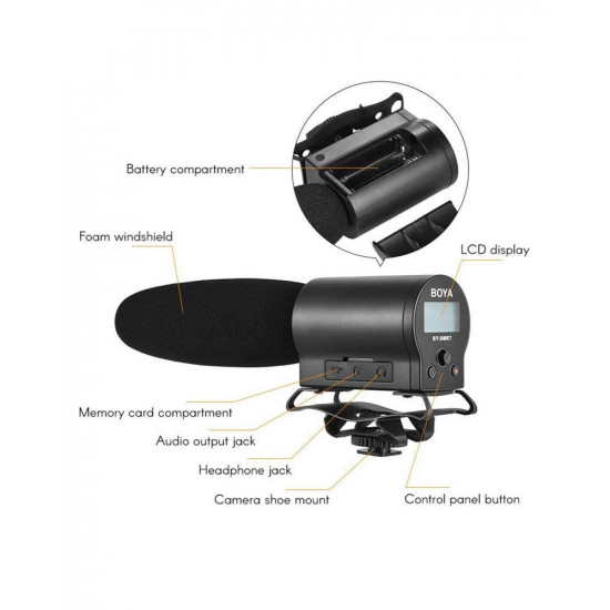 BOYA BY-BM3030 Shotgun Condenser Microphone BOYA BY-BM3030 Shotgun Condenser Microphone