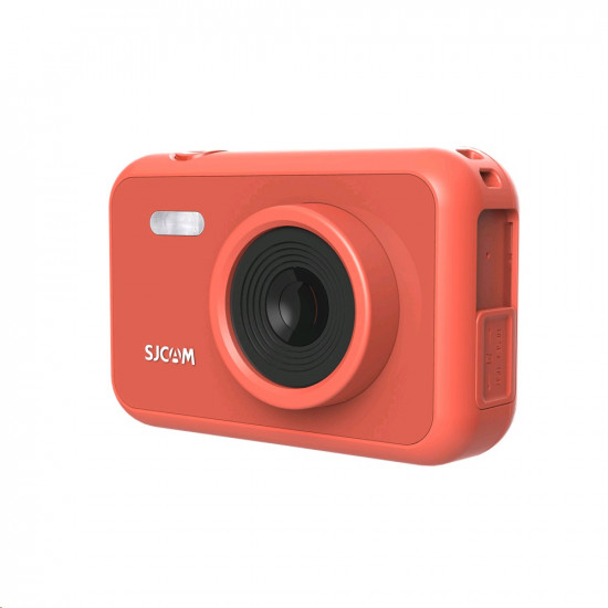 SJCAM Fun Cam 2″ LCD Kids HD Digital Action Camera with in-Built Games for Children and Adult Kids (Red)
