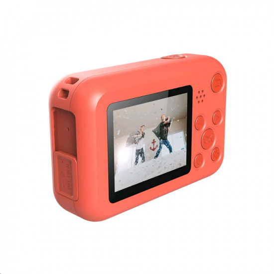 SJCAM Fun Cam 2″ LCD Kids HD Digital Action Camera with in-Built Games for Children and Adult Kids (Red)