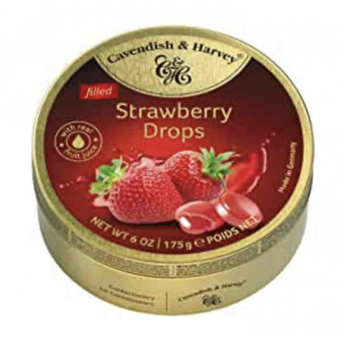 حلاوة دروبس بنكهة الفراولة كافنديش هارفي _175جرام_مستورد