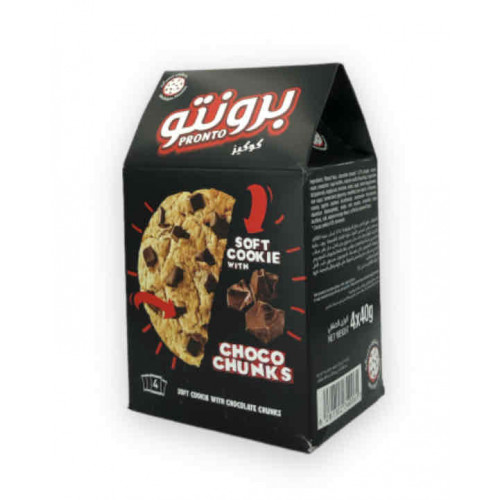 كوكيز برونتو بقطع الشوكولاتة _4 *40جم