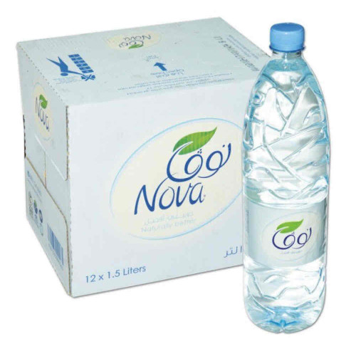 مياه نوفا كرتون _1.50  لتر