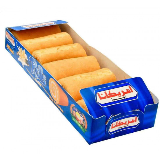 كيك رولز فانيلا امريكانا 6 قطع