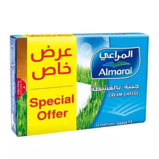 جبنه مربعات بالقشطه المراعي 432جرام-24قطعه