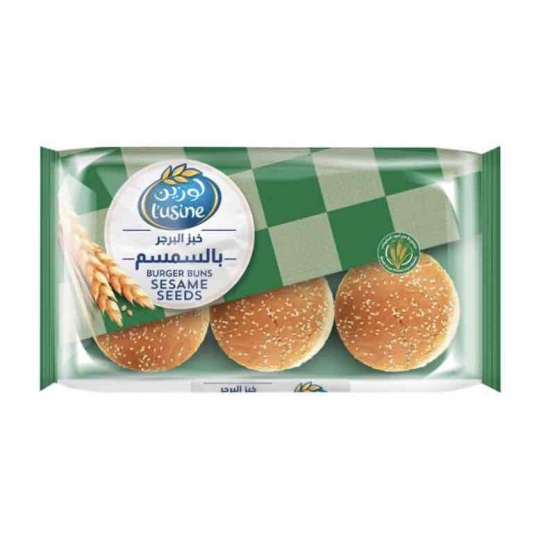 خبز برجر لوزين بالسمسم 400 جم 
