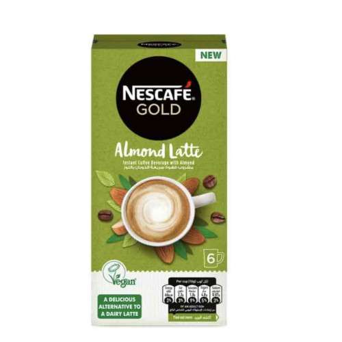 كرتون قهوة نسكافية جولد لاتيه باللوز 16جم*6 