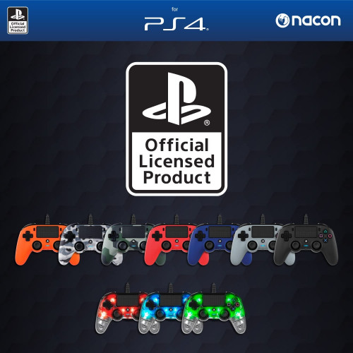 يد تحكم سلكي نيكون كومباكت رمادي بلايستيشن 4 بلايستيشن 5 ويندوز 10