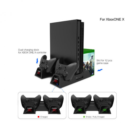 قاعدة تبريد لجهاز اكس بوكس اس و اكس  XBOX ONE / XBOX ONE S / XBOX ONE X