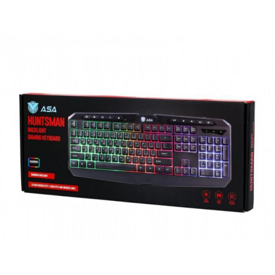 كيبورد العاب هانتسمان بإضاءة متعددة الألوان RGB أيه أس أيه 