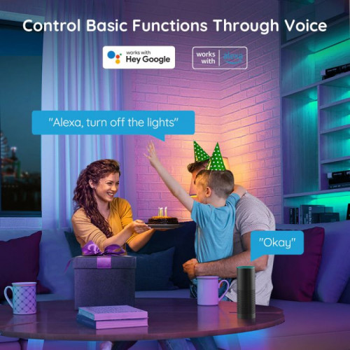 Govee Wi-Fi RGB LED Strip Lights (5m × 2 Rolls)