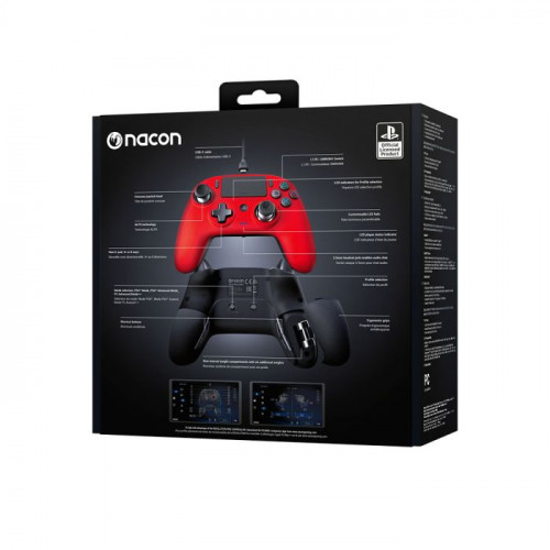 نيكون وحدات تحكم متوافق مع بلاي استيشن 4 احمر PS4