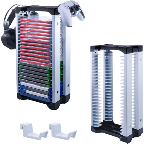 برج تخزين الالعاب  يخزن 12 قرص العاب او بلو راي - حامل العاب لاجهزة بلاي ستيشن 4 وبلاي ستيشن 5 واكس بوكس ون واكس بوكس سلسلة اكس/اس ونينتندو سويتش