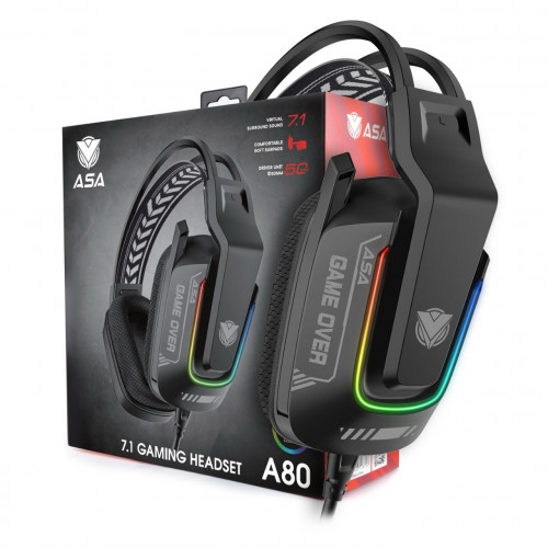 سماعة رأس محيطية باللون الاسود من ASA A80 سماعة رأس محيطية باللون الاسود من ASA A80