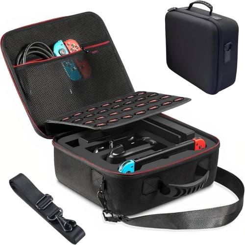 حقيبة سفر فاخرة واقية نينتندو سويتش حقيبة سفر فاخرة واقية نينتندو سويتش