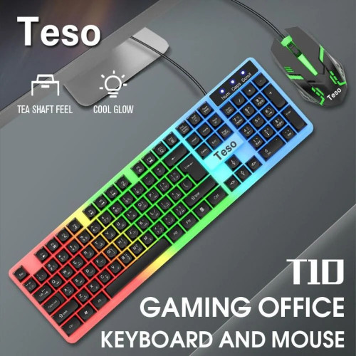 كيبورد جمينق اسود TESO -T10 كيبورد جمينق اسود TESO -T10