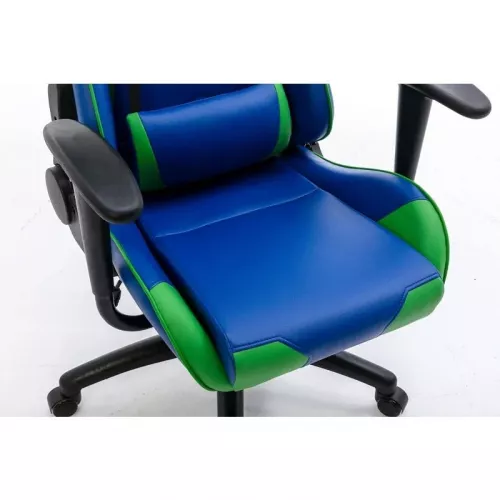 كرسي العاب جيمنق من K1 باللون- أخضر وأزرق 