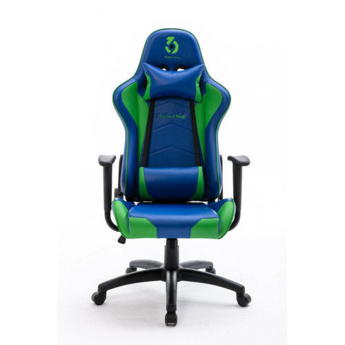 كرسي العاب جيمنق من K1 باللون- أخضر وأزرق 