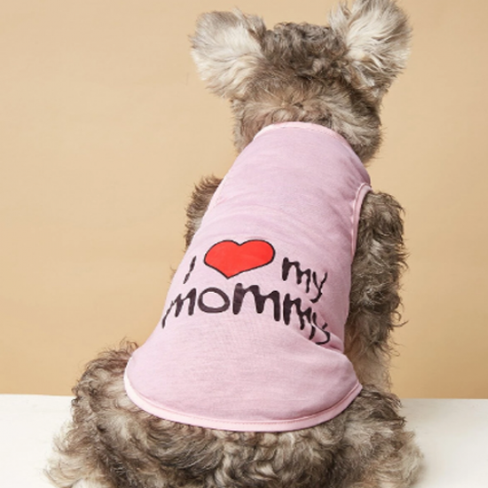 تيشرت love mommy & love daddy لون وردي