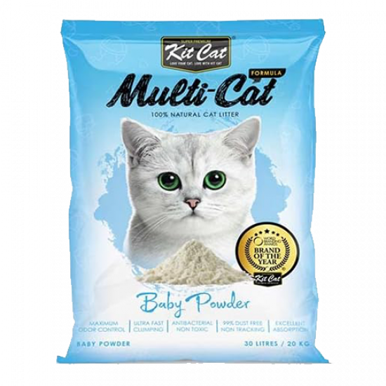 رمل قطط كت كات multi cat ملتي كات 20 كيلو روائح مختلفة