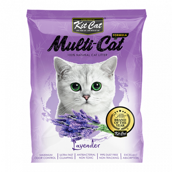 رمل قطط كت كات multi cat ملتي كات 20 كيلو روائح مختلفة