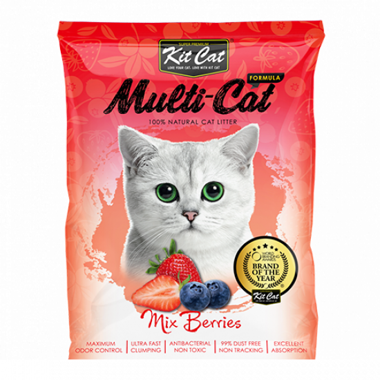 رمل قطط كت كات multi cat ملتي كات 20 كيلو روائح مختلفة