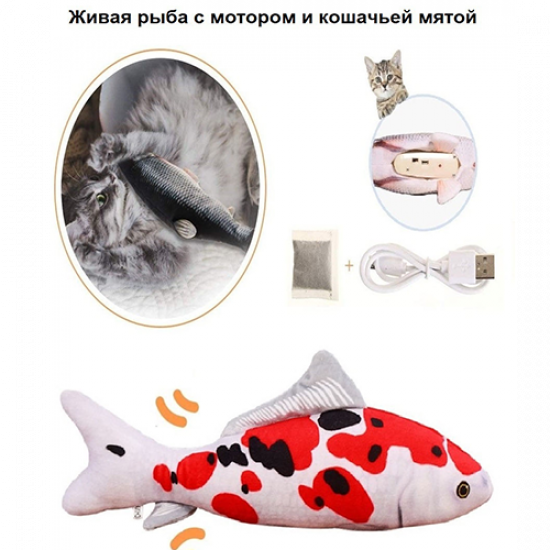 لعبة السمكة المتحركة للقطط DazSpirit Fish
