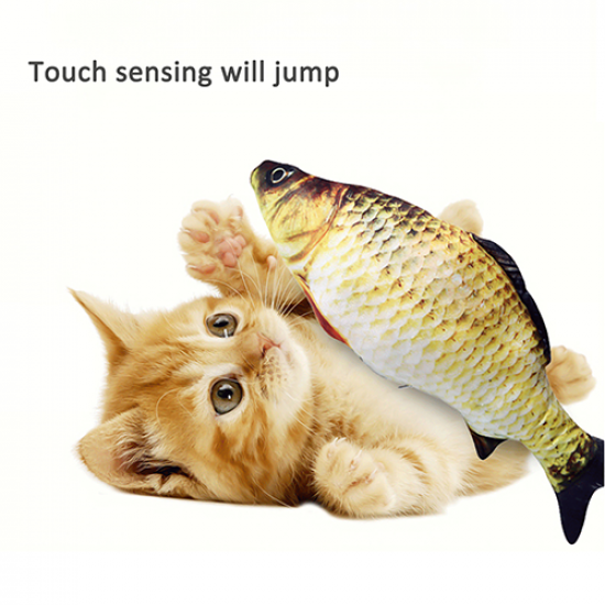 لعبة السمكة المتحركة للقطط DazSpirit Fish