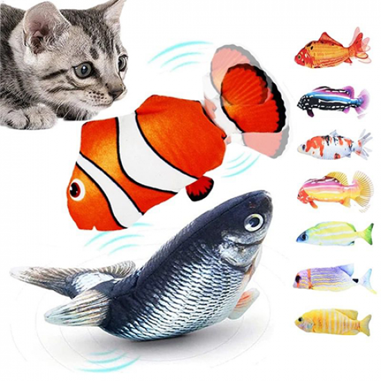 لعبة السمكة المتحركة للقطط DazSpirit Fish