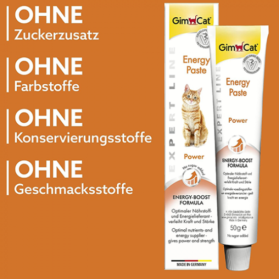 جيم كات معجون للقطط الطاقة والنشاط GimCat EXPERT LINE Energy Paste جيم كات معجون للقطط الطاقة والنشاط GimCat EXPERT LINE Energy Paste