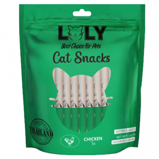حلوى كريمية LOLY CAT بطعم الدجاج افضل مكافأة للقطط الصغيرة و الكبيرة