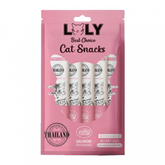 حلوى كريمية LOLY CAT بطعم السلمون افضل مكافأة للقطط الصغيرة و الكبيرة