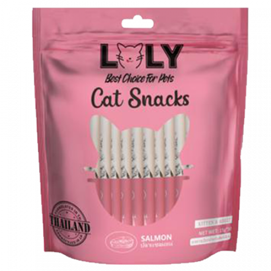 حلوى كريمية LOLY CAT بطعم السلمون افضل مكافأة للقطط الصغيرة و الكبيرة