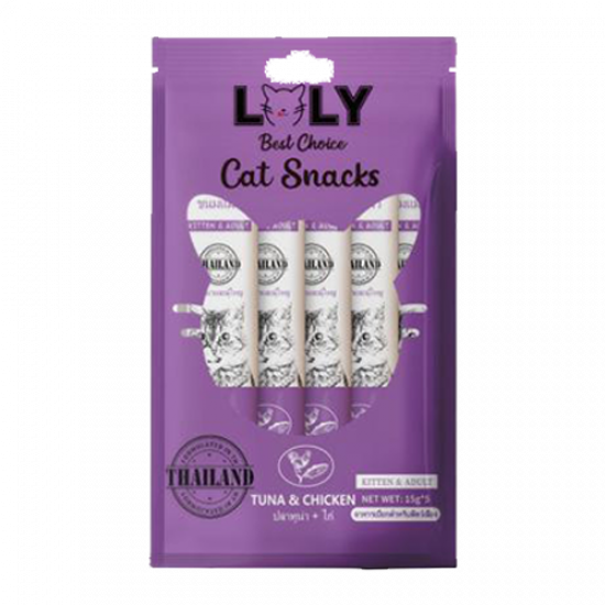 حلوى كريمية LOLY CAT بطعم التونة و الدجاج افضل مكافأة للقطط الصغيرة و الكبيرة حلوى كريمية LOLY CAT بطعم التونة و الدجاج افضل مكافأة للقطط الصغيرة و الكبيرة