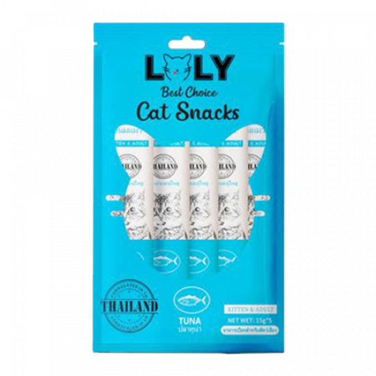 حلوى كريمية LOLY CAT بطعم التونة افضل مكافأة للقطط الصغيرة و الكبيرة