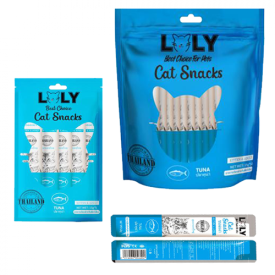 حلوى كريمية LOLY CAT بطعم التونة افضل مكافأة للقطط الصغيرة و الكبيرة