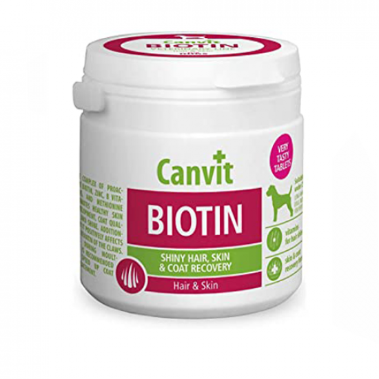فيتامين Biotin من CANVIT لدعم شعر و جلد الكلاب 100 جرام فيتامين Biotin من CANVIT لدعم شعر و جلد الكلاب 100 جرام