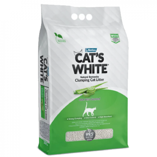 رمل فضلات القطط CAT'S WHITE برائحة الصبار رمل فضلات القطط CAT'S WHITE برائحة الصبار