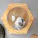 كبسولة فضائية خشبية سداسية الشكل تثبت على الحائط A space capsule for cats كبسولة فضائية خشبية سداسية الشكل تثبت على الحائط A space capsule for cats