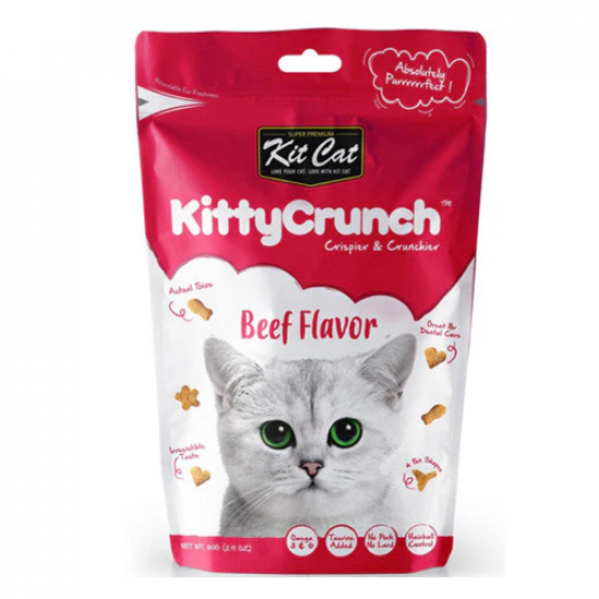 مكافآت كت كات Kit Cat Ktty Crunch بنكهة اللحم البقري 60 جم