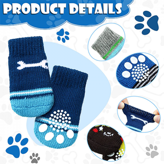 شراريب ملونة خاصة للقطط والكلاب Pet socks مقاس M شراريب ملونة خاصة للقطط والكلاب Pet socks مقاس M