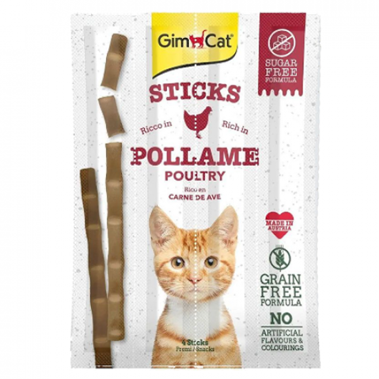 اصابع حلويات القطط جيم كات الديك الرومي GimCat Sticks Pollame Poultry اصابع حلويات القطط جيم كات الديك الرومي GimCat Sticks Pollame Poultry