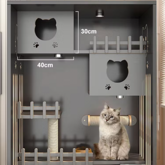 فيلا فاخرة cat villa بتصميم عصري وراقي بعدة ادوار والعاب للقطط فيلا فاخرة cat villa بتصميم عصري وراقي بعدة ادوار والعاب للقطط