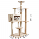 CAT TREE Cozy Cat شجرة الخدش الخشبية ذو الكبسولة الشفافة 2119
