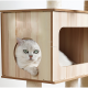 CAT TREE Cozy Cat شجرة الخدش الخشبية ذو الكبسولة الشفافة 2119