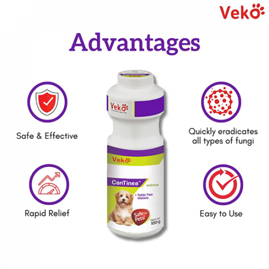 بودرة Veko Cantinea لعلاج الفطريات للقطط و الكلاب بودرة Veko Cantinea لعلاج الفطريات للقطط و الكلاب