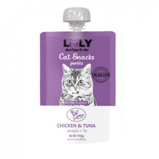 سناك عصار للقطط من LOLY CAT بالدجاج و التونة
