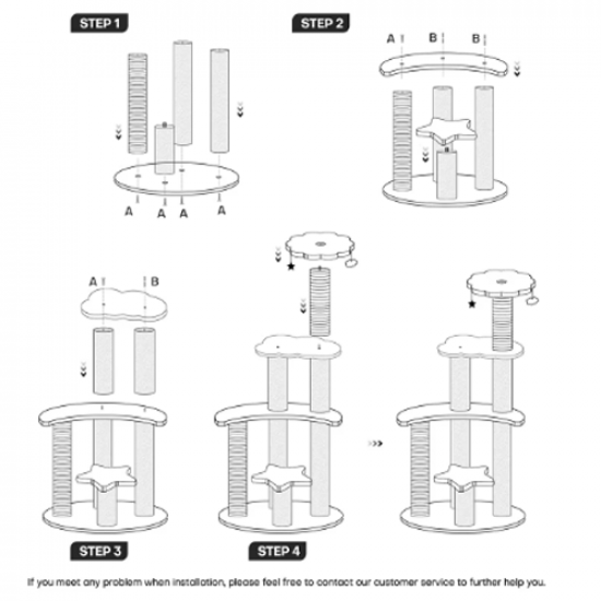 منصة قفز للقطط Cat Tree خداشة الطبيعة الساحرة 2131 منصة قفز للقطط Cat Tree خداشة الطبيعة الساحرة 2131